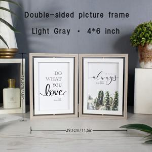 TEMU 1세트 양면 회전 사진액자 - 이중접이식 메커니즘, 다용도 소형사진 콜라주 (4x6, 5x7, 3.5x5 인치) - 우아한 테이블탑 & 수직벽걸이 디스플레이: 결혼식, 크리스마스, 생일, 졸업선물에 완벽한 DIY 홈데코 | 공간절약형 사진프레임 세트, 휴가 시즌 선물추천, 고품질 마감, 내구성 있는 제작