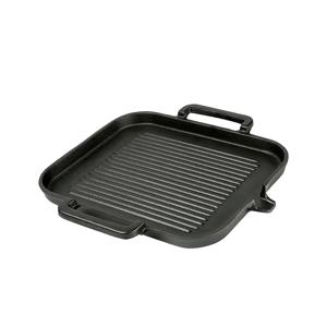 TEMU 스테이크용 주철 프라이팬, 주철 그릴 팬, 사전 마감 처리된 사각 그릴 팬 / 기름 없는 프라이팬, 그릴, 오븐, 화로 및 모든 종류의 스토브(인덕션 포함)에 적합한 즉시 사용 가능한 스테이크 팬