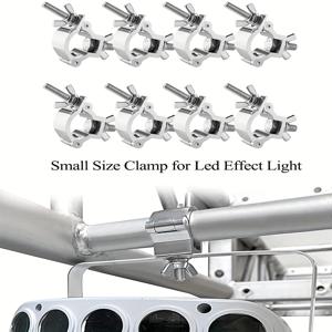 TEMU 1개 알루미늄 합금 무대 조명 클립 후크, 크로스 유니버설 버클 라운드 파이프 연결 액세서리, LED PAR 비엠 에 적합, 슬릭 메탈릭 마감, 내구성 있는 구조, 액세서리, 전문 디자인, 견고한 구조, 홀더, 이벤트 플래너용