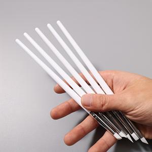 TEMU 프로페셔널 네일아트 브러쉬 세트 - 6-in-1 멀티팁 (라운드, 플랫, 디테일링, 스탬핑, 리무버, 큐티클푸셔, 니퍼) / DIY 매니큐어 & 페디큐어용 | 실리콘헤드 + 민감한 피부에 안전한 Light Beige색상의 내구성 있고 정밀한 네일 조각도구 키트