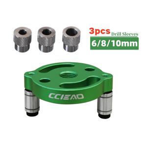 TEMU 셀프 센터링 다웰 지그 3-10mm, 직선 구멍용 드릴 가이드 및 로케이터, 목공 조인트 툴 키트