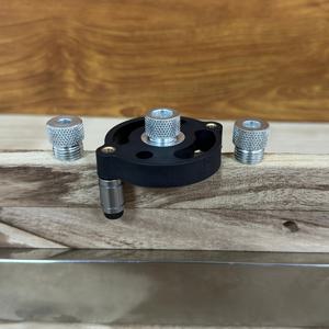 TEMU 목공용 수직 위치 드릴 지그 세트, 알루미늄 합금 자동 중심 못 몰드 세트, 6/8/10mm 드릴 슬리브 포함, 목공 위치 도구, 직선 구멍 드릴러, 목재 다웰 센터용 쉬운 수직 드릴링