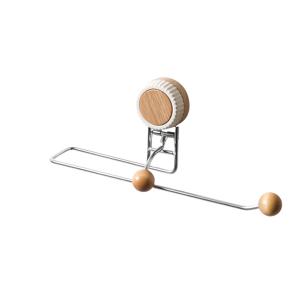 TEMU 스테인리스 스틸/플라스틱/우드 주방 수납장 - 무타공형 접착식 벽걸이 롤링 페이퍼 타월 & 냅킨 홀더, 수납선반 포함, 도어/캐비닛에 설치하기 쉬운 베이지&브라운 모던 디자인 주방용 (내구성 있는 다목적 수납)