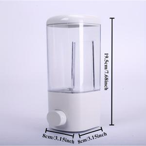 TEMU 벽걸이형 샴푸 디스펜서 - 드릴 불필요, 간편 설치, 샴푸 및 컨디셔너에 적합, 흰색 뚜껑, 욕실, 주방, 호텔 및 샤워실에 적합.