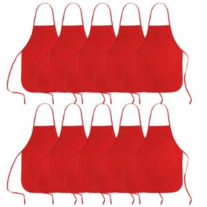 TEMU 10개 세트 생생한 & 물방울 무늬 아프런, 어린이, 십대 & 아티스트용 - 튼튼한 부직포 폴리에스터 원단, 교실, 주방, 공예 및 파티 활동에 적합, 어린이 미술 용품, 공예 아프런, 재미있는 디자인, 간편한 관리 소재