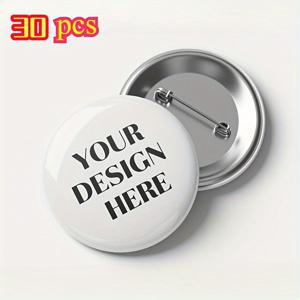 TEMU 3.2cm 맞춤형 금속 핀 & 버튼 - 개인화된 사진/로고/텍스트 디자인, 하트 모양 센터 & 둥근 가장자리 - 프로모션 이벤트, 브랜딩, 공예, 의류 장식용 내구성 있는 바지 배지 - 맞춤형 프로모션 액세서리 및 공예 용품, 이벤트 선물, 스타일리시한 액세서리, 고품질 배지, 로고 핀, 이벤트 주최자