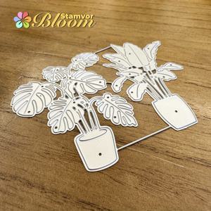 TEMU STAMVORBLOOM 오리지널 러블리 몬스테라 화분 몰드 - 종이 공예, 카드 만들기, 스크랩북킹 및 DIY 앨범용 탄소강 다이커팅 & 엠보싱 도구, 현실적인 녹색과 갈색 화분 디자인, 공예 재료, 스크랩북 액세서리, 자연 미학, 내구성 있는 공예 도구, 카드 만들기 용품, 공예 다이, 공예 재료, 커팅 다이, 카드 만들기용 다이