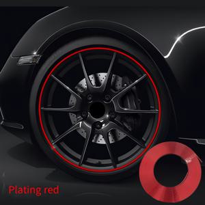 TEMU 311인치 자동차 휠 허브 스티커 - 코팅된 스크래치 방지 및 장식 스트립, 차량 외관 향상을 위한 PVC 타이어 보호대
