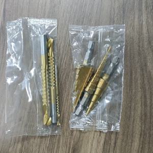 TEMU 6단 드릴 비트 세트, 티타늄-크롬 주철 커터 (4, 4-12, 3-12mm 및 3, 6, 8mm 사이즈), 목공 및 금속 코어 드릴링에 적합.