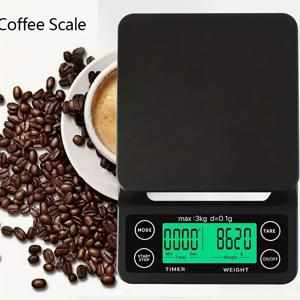 TEMU 스마트 타이밍 커피 전자저울 주방저울 3kg