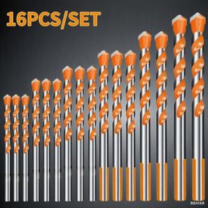 TEMU 16/4개 헤비듀티 텅스텐 카바이드 석공용 드릴 비트 세트 - 타일, 콘크리트, 벽돌, 목재용 3-12mm 드릴 공구, 카바이드 팁 포함, DIY 및 드릴 호환