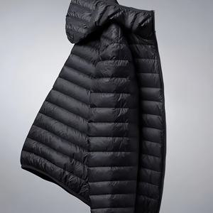 TEMU 남성용 두꺼운 보온 후드 패딩 자켓, 신상 가을 겨울 멀티코트