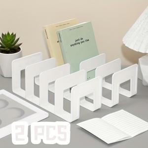 TEMU 2개입 독서 스탠드 책 홀더 데스크탑 책장 데스크탑 고정 책 책 보관 도구 보관 랙 책 칸막이 통합 책 스탠드 책 스탠드, Y, 책 받침, 책 정리함, 책 홀더 스탠드