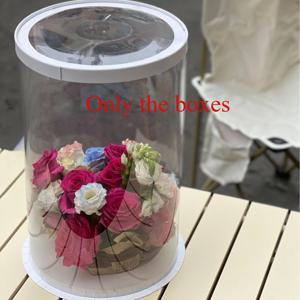 TEMU 투명 크리스마스 트리 선물 상자 세트 5개 - 라운드 장식 상자 포함, 간식, 초콜릿, 장식품 및 소형 선물용 포장 - 소매용 또는 개인용 우아한 디스플레이 포장, 간편한 조립 필요