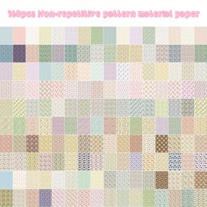 TEMU 160장 스크랩북 용지 - 중복 무늬 없음 (NRP) 모든 독특한 파스텔 & 멀티컬러 공예용지, 꽃무늬, 줄무늬, 도트, 체크, 레이스, 하트 - 잡지 저널, 플래너 스티커, 콜라주 앨범, 스크랩북 용품용
