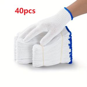 TEMU 40개입 (20켤레) – 두껍고 튼튼하며 편안함, 손세탁/세탁기 사용 가능, 다양한 상황에 적합, 두꺼운 디자인, 실내외 사용에 범용