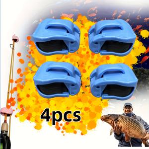TEMU 4개입 고강도 미끄럼 방지 낚싯대 홀더 - 조절 가능한 클램프, 공간 절약형 차고/도크 보관 솔루션 - 담수/해수 낚싯대에 적합 - 할로윈/크리스마스 낚시 애호가를 위한 완벽한 선물 - 나사 또는 접착식 설치