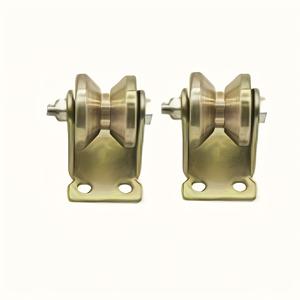 TEMU 2개 세트 고강도 아연 도금 스틸 V-트랙 풀리 - 32mm 케이블 롤러, 부식 방지 V형 와이어 가이드, 문, 호이스트, 윈치 시스템용 - 강력한 부드러운 롤링 풀리 시스템 (윤활 불필요)