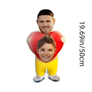 TEMU 맞춤형 커플 이중면 베개 - 이름/날짜, 사진 및 텍스트 추가 가능 - 크리스마스, 발렌타인데이, 기념일 선물로 완벽한 두 사람만의 이름 베개