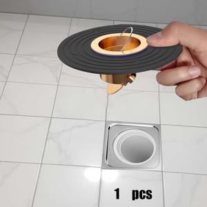 TEMU 1개 헤비듀티 구리 욕조 바닥 배수구 커버 - 탈착식 필터 & 역류 방지, 냄새, 벌레 차단 샤워 배수구, 욕조 바닥 하수구용, 빠른 배수, 쉬운 청소 (욕조 배수구)