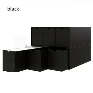 TEMU 화이트, 브라운, 블랙의 3600 카드 수납 가능, 플립 뚜껑이 있는 강력한 보관 상자 - mtg, 야구, 축구 등 스포츠 카드 정리에 적합 - 튼튼한 판지 구조, 공간 절약형 디자인