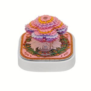 TEMU 2026년 신년 전지 종이 공예 달력 - 꽃 장식이 있는 컬러풀 트리 하우스 디자인, 집과 사무실 장식을 위한 월간 플래너, 친구와 가족을 위한 완벽한 선물, 축제용 데스크 액세서리, 생동감 넘치는 달력 | 내구성 있는 종이, 크리스마스 장식, 데스크 캘린더, 오피스 액세서리|달력|달력|캘린더