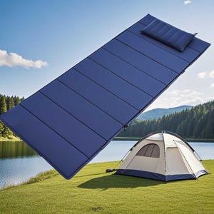 TEMU 1개 넓고 두꺼운 폼 캠핑 패드 실내/야외 사용 가능 - 헤비듀티 쿨 절연 수면 매트 휴대용 가방 포함, 가벼운 휴대용 접이식 하이킹, 피크닉, 사무실 낮잠, 요가 및 캠핑용|캠핑매트