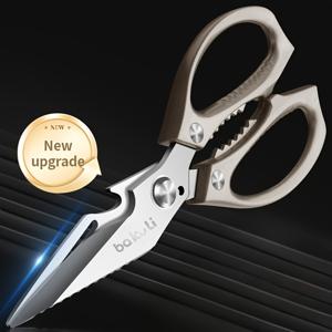 TEMU 헤비 듀티 주방 가위, 독특한 삼각형 날 디자인의 닭뼈, 고기, 생선, 칠면조를 위한 날카로운 다기능 요리 가위