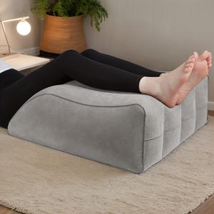 TEMU 1개 에어 레그 이클리퍼 베개 - 혈액 순환 개선을 위한 휴대용 웨지 디자인, 다리 이클리퍼 및 모양 만들기용 에어 풋 베개, 다리 부상 완화 및 휴대가 편리한 휴식을 제공, 가볍고 인체공학적 디자인