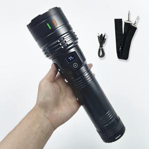 TEMU 휴대용 비상등, 3600mAh, Type-C 충전, 보조배터리, 조절 가능한 초점, 대형 사이즈, 고휘도. 네 단계 조절, 어깨끈, 캠핑, 자전거, 수리용. 크리스마스 선물, 새해 선물, 필수 조명 도구|보조배터리|보조배터리20000|후레쉬