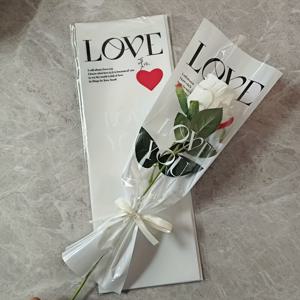 TEMU 40개 러브 유 하트 장미 단일 줄기 백, 발렌타인데이, 스승의날, 어머니날에 적합 - 두꺼운 단일 줄기 포장, 부케, 결혼식, 생일 파티 선물, 부케 액세서리, 사랑, 약혼, 부케 백, 어머니의 날 ,선생님 감사 선물,부케 홀더 백,플로럴 선물 가방,로맨틱 플로럴 테마,하트 모양 디자인,재사용 가능한 부케 커버,튼튼한 단일 줄기