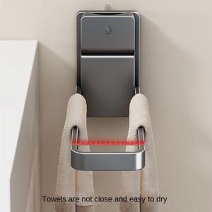 TEMU 수도꼭지형 접이식 수건 걸이, 싱크대 손수건 걸이용으로 적합, 수건, 보석, 머리띠 등 욕실 아이템 보관을 위한 드릴 불필요 디자인|변기부속품