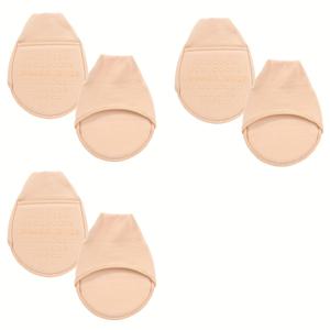 TEMU 3켤레의 투명 신발 깔창, 발바닥 쿠션과 발가락 보호대가 있는 샌들 양말로 물집 예방|축구화