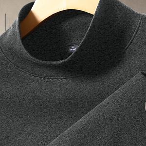 TEMU 가을 겨울 남성용 양면 하이넥 긴팔 티셔츠, 다용도 디자인 솔리드 컬러 캐주얼 티|반팔티|반팔티셔츠|반팔셔츠