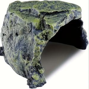 TEMU 파충류 은신 굴 1개, 파충류 서식지 장식용품