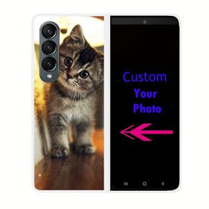 TEMU DIY 맞춤형 휴대폰 케이스, 삼성 Z Fold 2/3/4/5/6/7 호환, 개인 사진으로 커스터마이징, 투명 소프트 케이스 소재, 낙하 및 스크래치 방지 기능, 개인화된 독점 디지털 액세서리, 휴가 선물용 맞춤형 버전