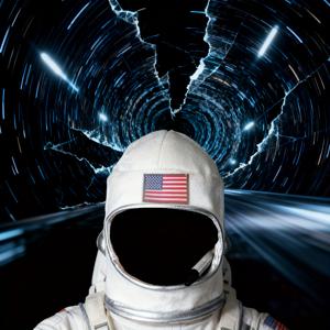 TEMU 성인 우주 비행사 헬멧 | 화이트 & 실버 우주 테마 파티 모자, 남녀공용, 폴리에스터, 전기 불필요