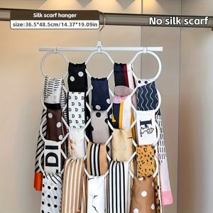 TEMU 싱글피스 스카프 보관 랙, 넥타이 정리함, 실리콘 미끄럼 방지 디자인의 다중 후크 특징, 스카프 전용, 다기능 가정용 액상 실리콘 미끄럼 방지 행거 (스카프, 넥타이, 양말용), 넥타이 랙, 넥타이 홀더|행거