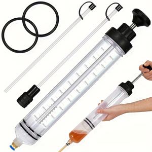 TEMU 차량 & 변속기 유체용 다용도 수동 오일 펌프 - 인체공학적 핸들, 내구성 플라스틱 구조, 자동차 유지 보수 및 수리를 위한 사용하기 쉬운 디자인의 휴대용 핸드헬드 도구, 차량용 오일 펌프, 차량 유체 전송