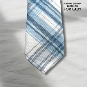 TEMU 여성용 라이트 블루 넥타이 - 영국 스타일 넥타이, 학교, 사무실, 파티용 - 우아한 캐주얼 & 포멀 행사 - 내구성 좋음 - 착용하기 쉬운 액세서리