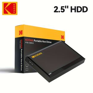 TEMU Kodak 휴대용 외장 하드 드라이브 USB 3.0 500GB/1TB, ExFAT 파일 시스템, PS4/PS3/PS2/PS1/Switch 호환, 2.5