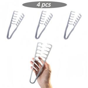 TEMU 4개 세트 전문가용 헤어 스타일링 빗 키트 - 살롱 등급 엉킴 방지 & 볼륨 업 두꺼운/부서지기 쉬운 미세 이빨 빗, 곱슬/직모/두꺼운 모발에 적합 - 젖은/마른 모발 사용 가능, 두피 마사지 기능 - 내구성 있는 플라스틱 빗, 살롱 및 여행용, 모든 모발 타입 & 스타일에 적합