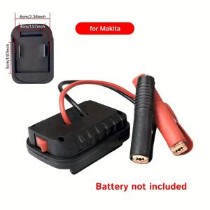 TEMU 마키타 휴대용 자동차 점프 스타트 & 파워뱅크 - 듀얼 USB 휴대용 배터리 부스터, 고속 충전, 다양한 차량 모델에 적합한 고출력 비상 전원 공급기