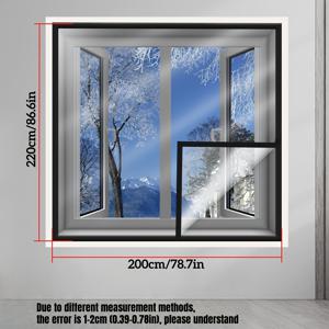 TEMU 두꺼운 투명 가정용 필름, 겨울 창문용 방풍 및 보온 - , 추위 차단, 높은 빛 투과율