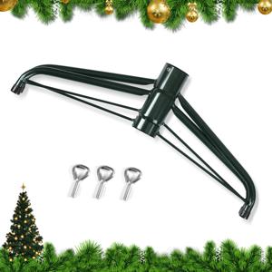 TEMU 인조 크리스마스 트리용 접이식 스탠드, 높이 15.7인치, 3~6피트 높이의 트리용 교체 베이스. 이 검은색 금속 홀더는 직경 0.4~0.86인치의 트리 폴을 수용합니다. 또한 Ch로도 사용할 수 있습니다.