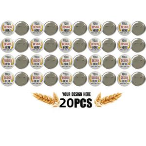 TEMU 20/40 맞춤형 사진 뱃지 (텍스트 포함) - 라운드 화이트 개인화 핀, 생일, 크리스마스, 졸업식에 적합 – 파티 선물, 휴일 장식 및 선물, 이벤트 이름 표시, 사진 액세서리 부착물, 분할 선물, 각인 신분증 태그, 클래식한 디자인, 깔끔한 미학, 튼튼한 클립, 오래가는 마감