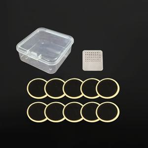 TEMU 1박스 접착제 없는 자전거 타이어 패치 키트 - 자가 접착 고무 패치 & 금속 갈고리로 즉각 펑크 수리, 내부 튜브, 튜브리스 타이어, 인플레이터블용 (로드, 마운틴 호환)