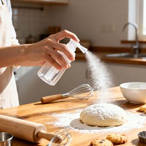 TEMU 180ml 대용량 파우더 스프레이 병 - 막힘 방지 벨 노즐 & 조절 가능한 스프레이 팁 - 내구성 PP 플라스틱, 무취 비듬 치료, 탈크 파우더, 규조토, 향신료, 설탕, 옥수수전분 - 휴대용 재충전 가능 스프레이 캔