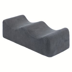 TEMU 침대, 소파, 사무실 의자 또는 리클라이너에서 휴식하거나 수면 중에 다리를 들어 올리고 지지하는 부드럽고 편안한 다기능 하프 롤 다리 베개 - 미끄럼 방지 바닥과 고정 탄성 밴드 2개가 특징이며, 앉는용 발 받침대, 침대용 발 받침대, 발 받침대, 책상 밑 발 받침대