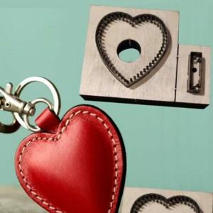 TEMU 수제 가죽 칼 몰드 하트 가죽 펜던트. 하트 모양 펜던트 하트 모양 가죽 펜던트 칼 몰드